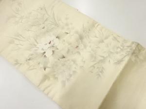 アンティーク　花模様刺繍袋帯（材料）